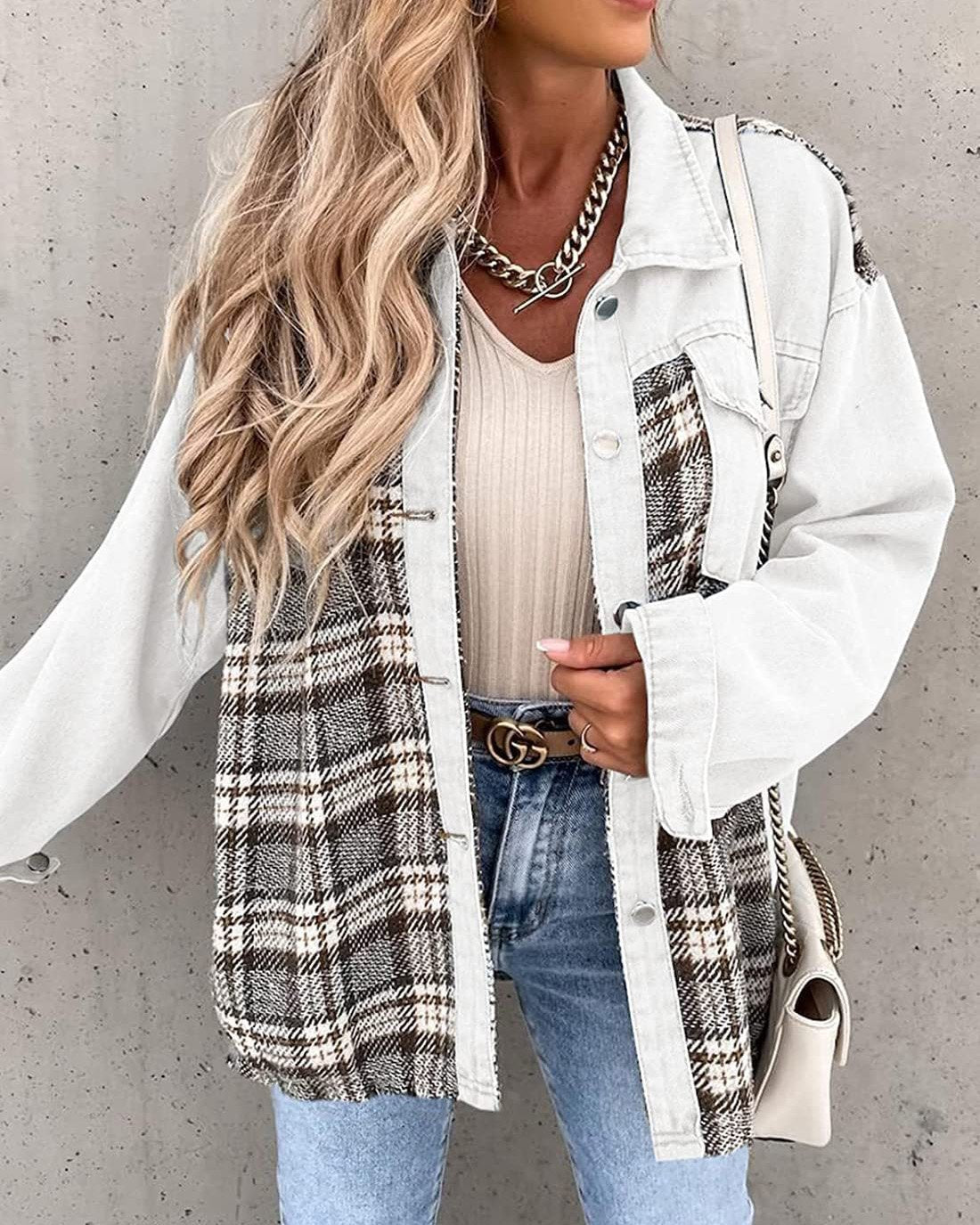 Long Sleeve Button Down Denim Jacket