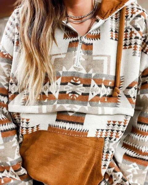 Bohemian Loose Hooded