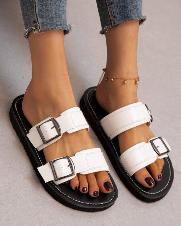 Flats Buckle Casual Sandals