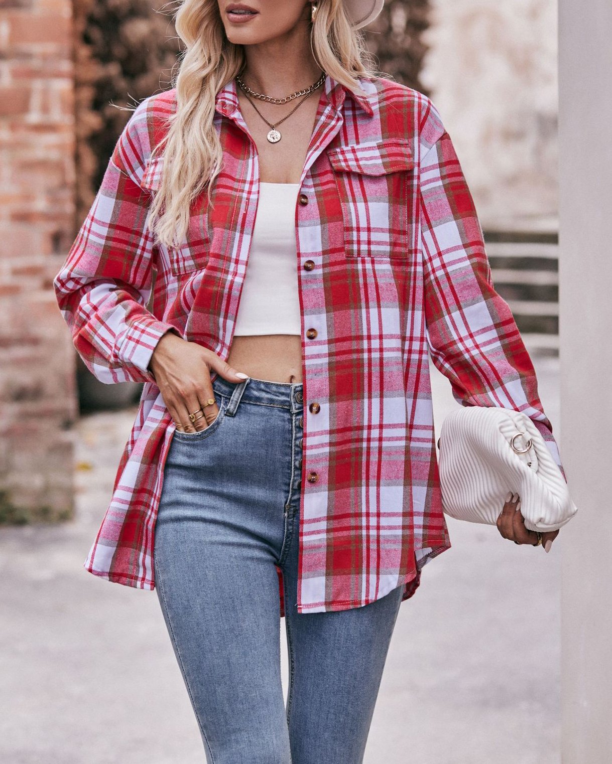 Casual Loose Plaid Shirt