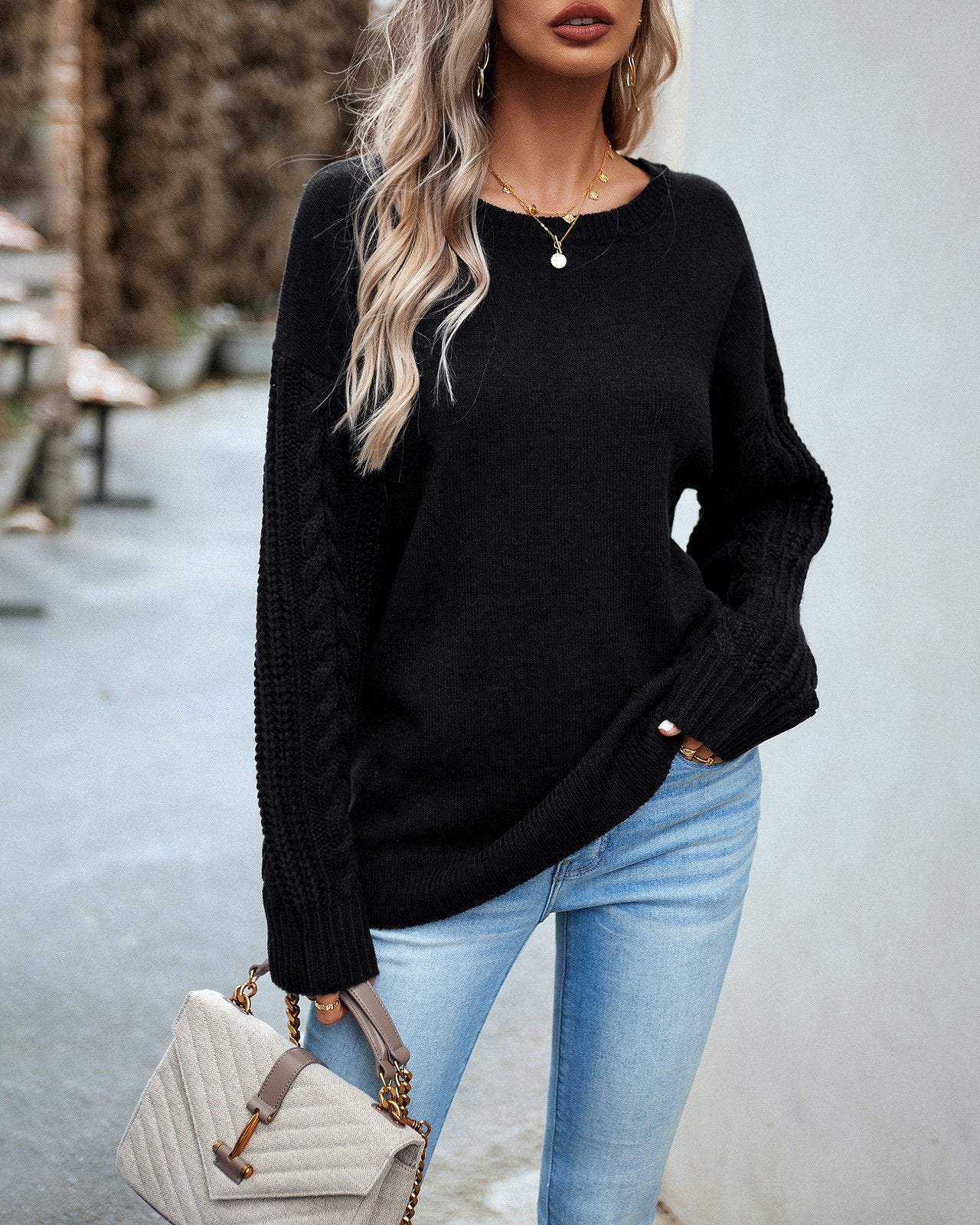 Crewneck Long Sleeve Sweater