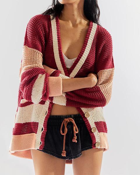 Loose  Knitting Cardigan