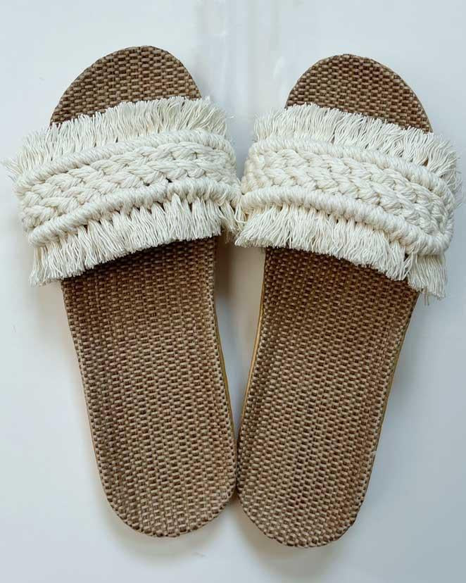 Macrame Boho Slipper