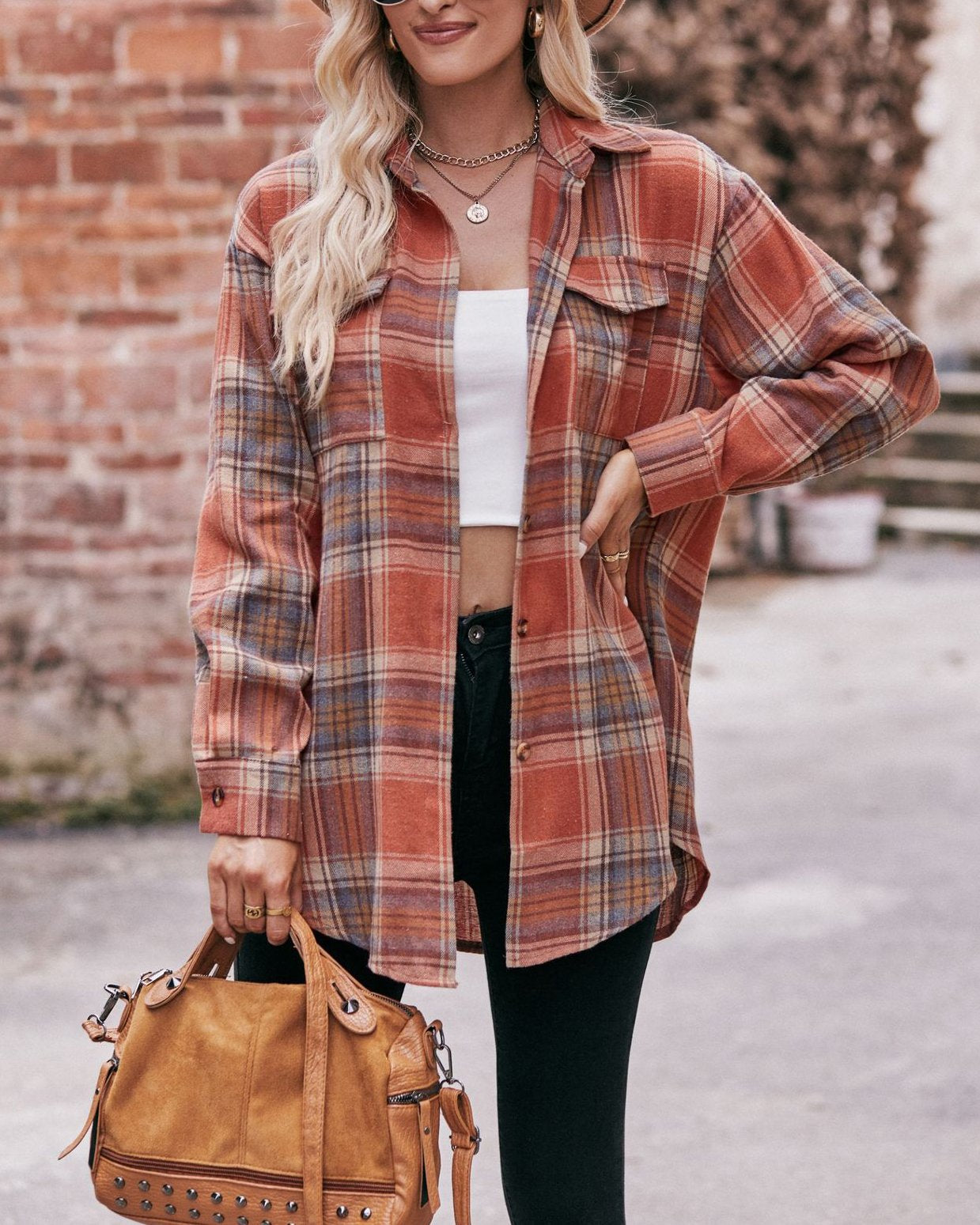 Casual Loose Plaid Shirt