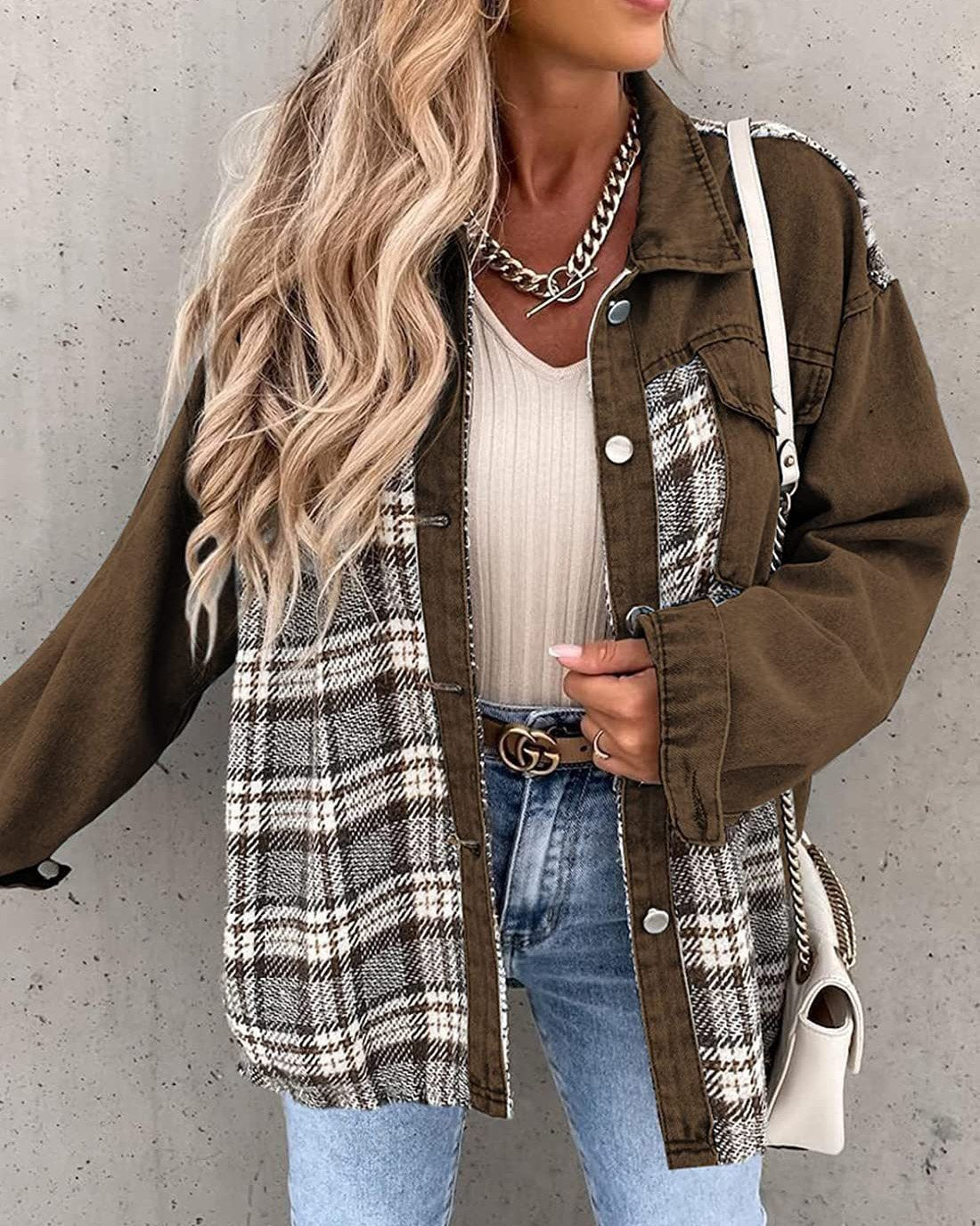 Long Sleeve Button Down Denim Jacket