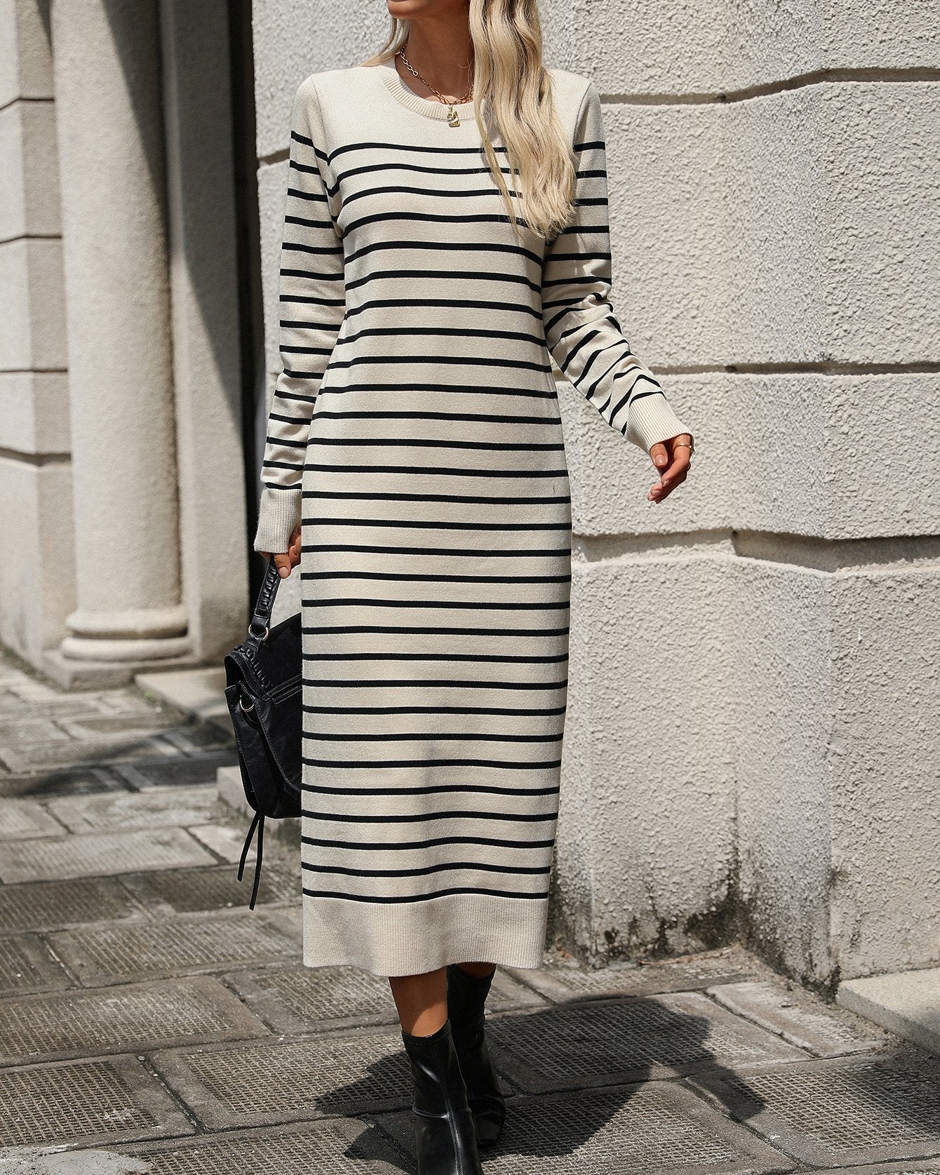 Striped Slim Dress