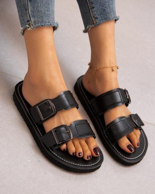 Flats Buckle Casual Sandals