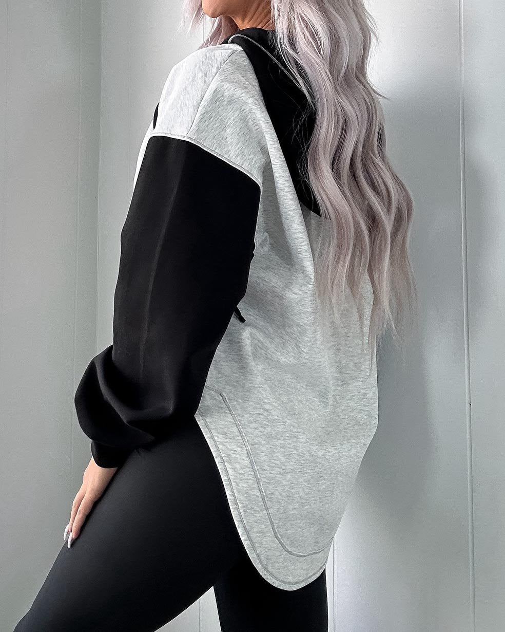 V Neck Comfy Oversized Hoodie