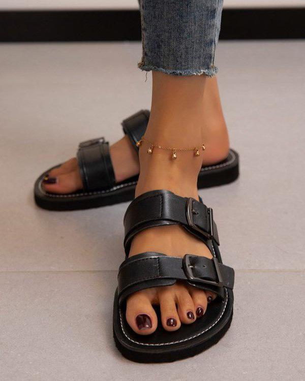 Flats Buckle Casual Sandals