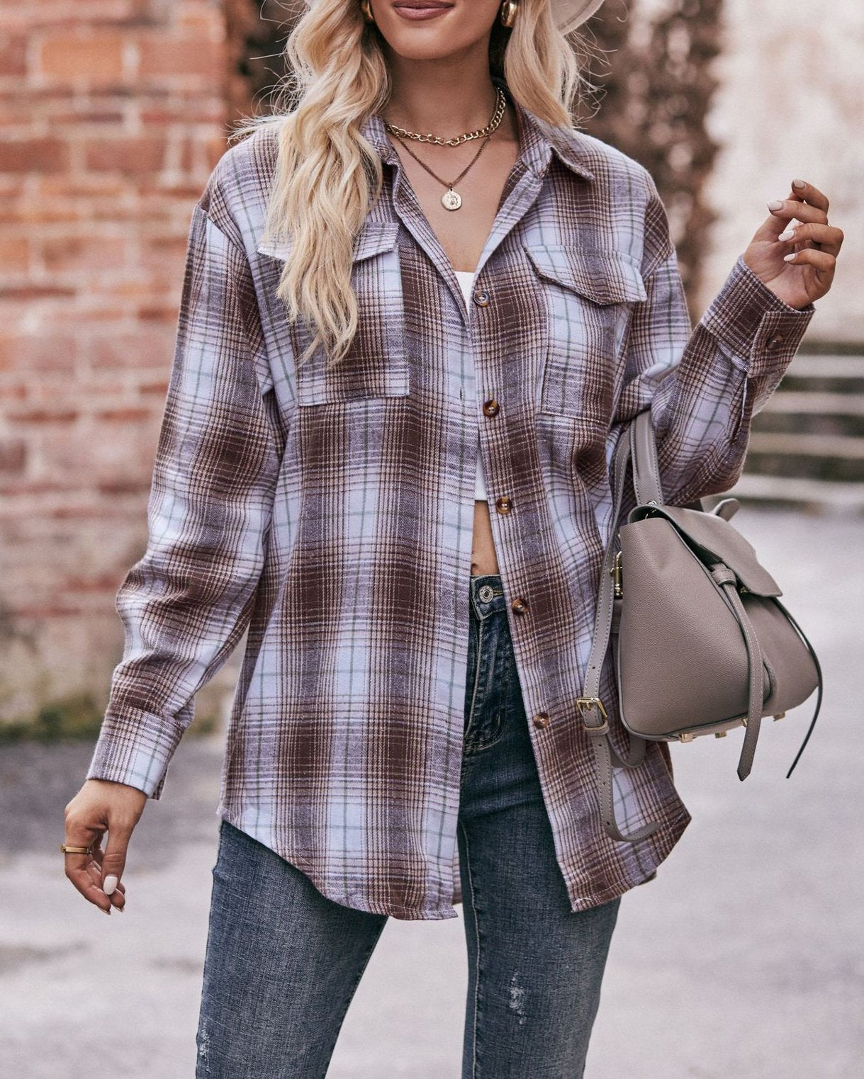 Casual Loose Plaid Shirt