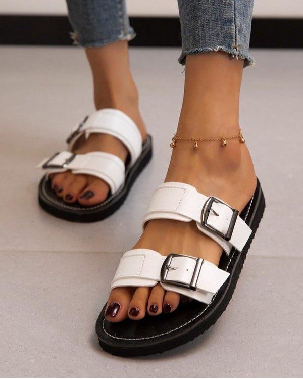 Flats Buckle Casual Sandals