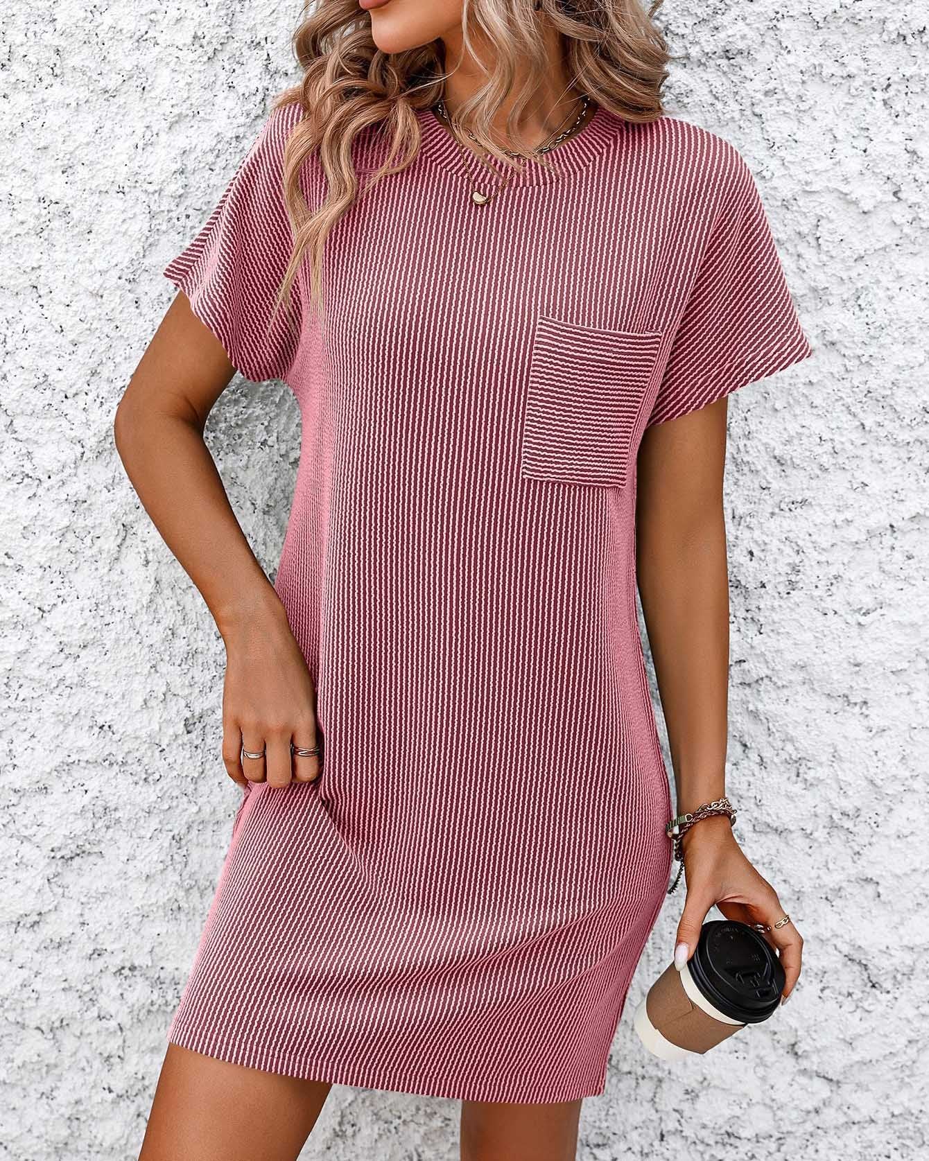 Stripe Pocket Dress（6 colors）