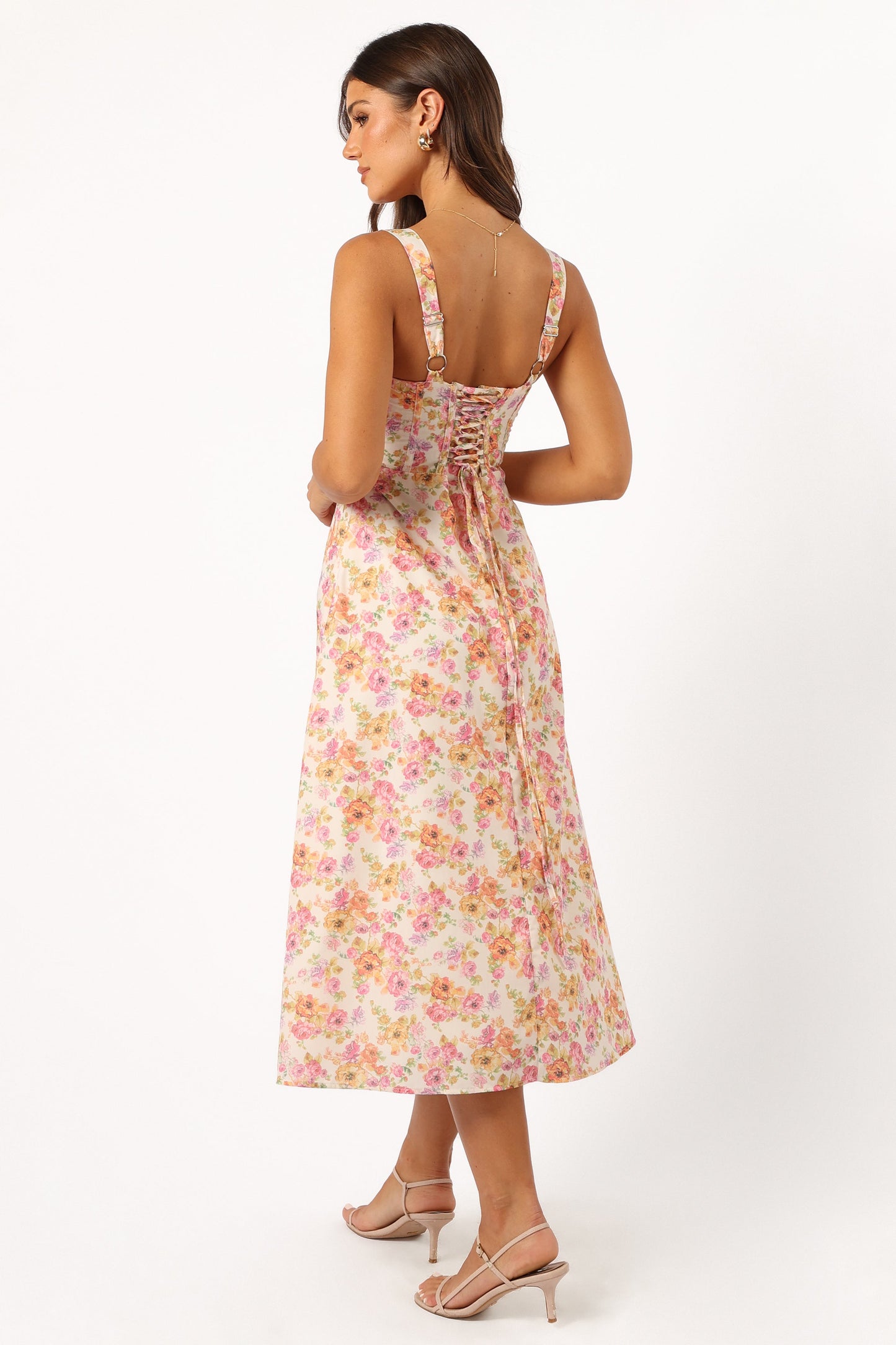 Cosima Midi Dress - Pink Floral