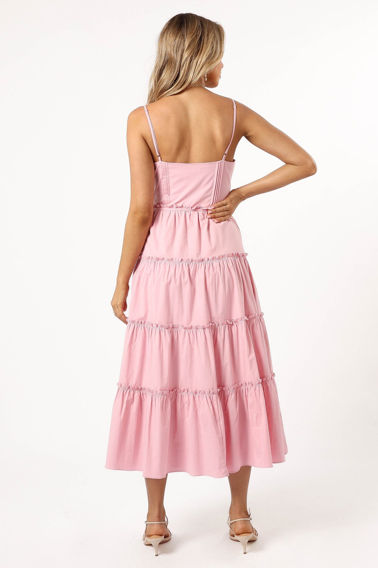 Lizza Midi Dress - Pink