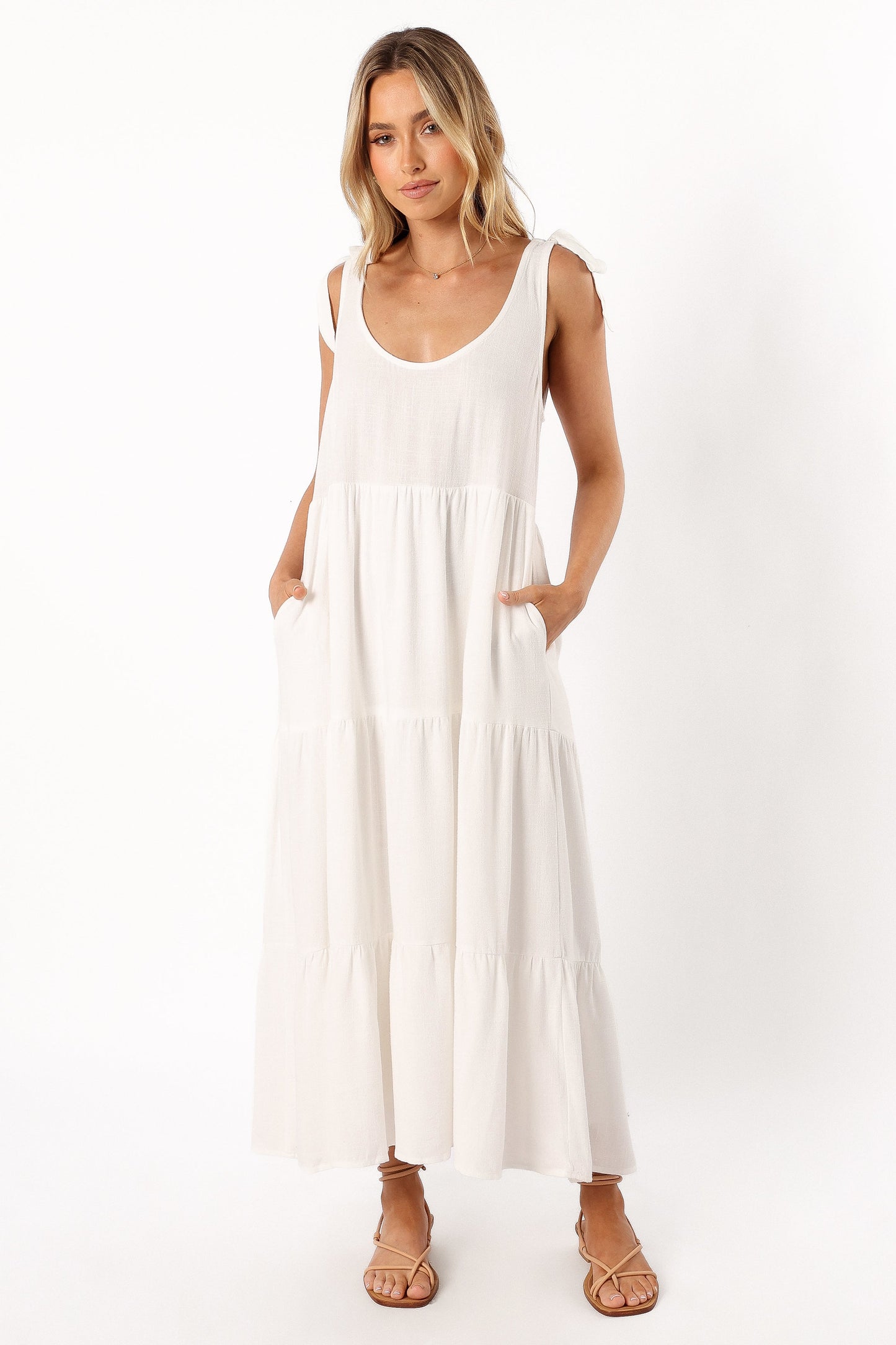 Marcy Midi Dress - White