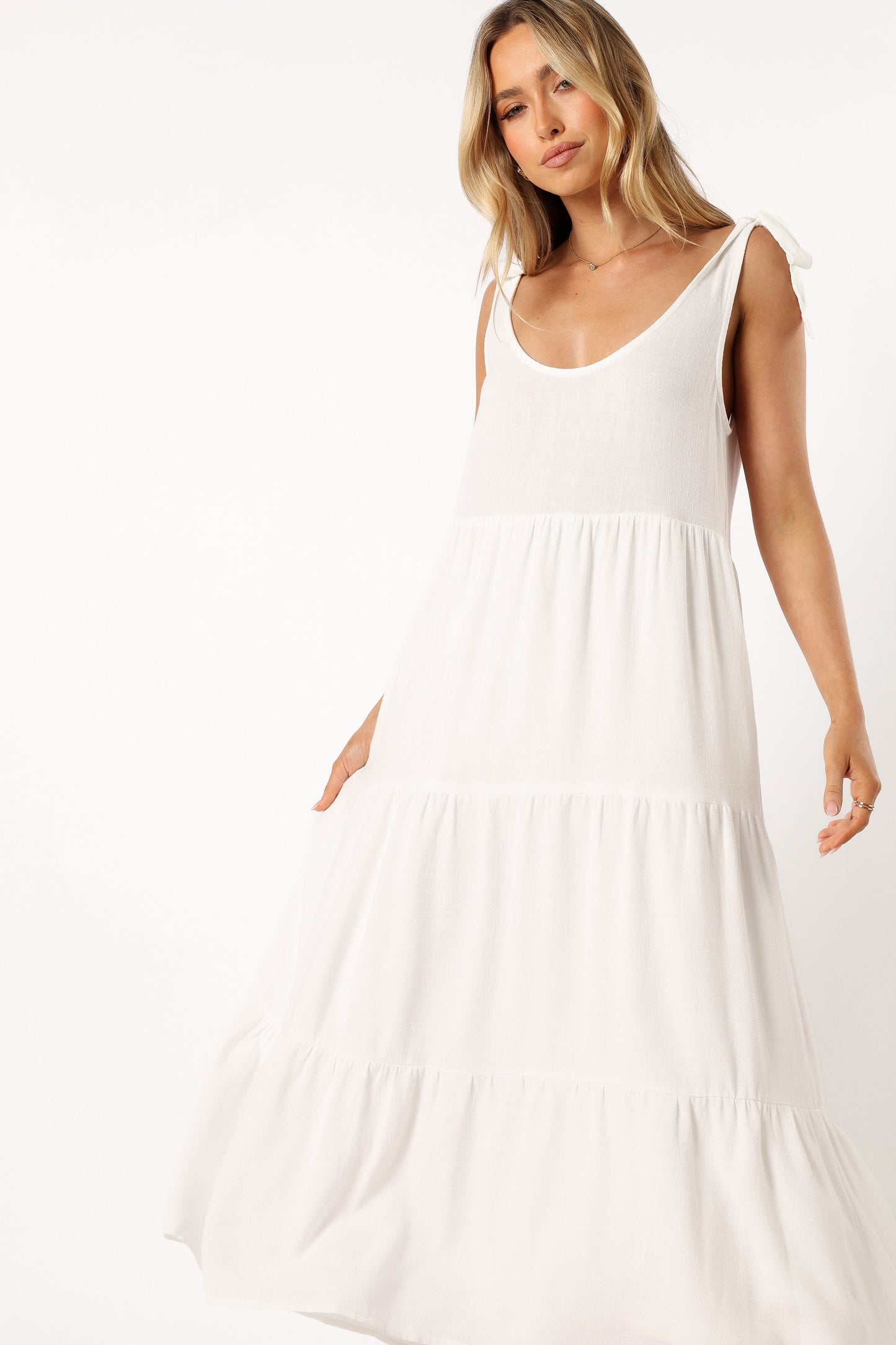 Marcy Midi Dress - White